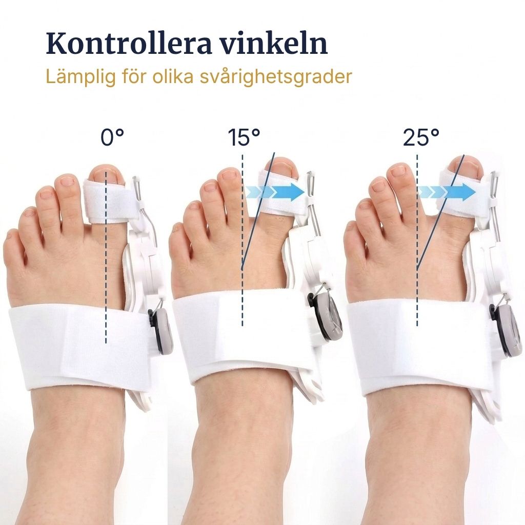 OrthoAlign Pro - Justerbar Tå - Korrigerare för Hallux Valgus - Nordic Relief