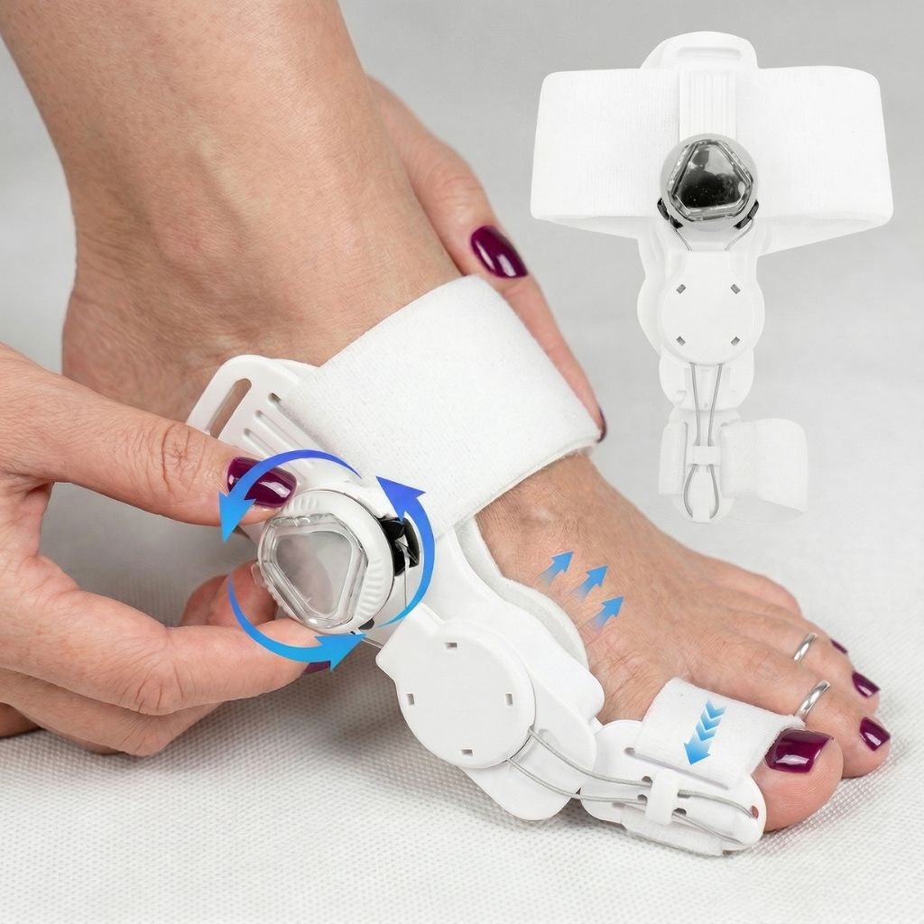 OrthoAlign Pro - Justerbar Tå - Korrigerare för Hallux Valgus - Nordic Relief